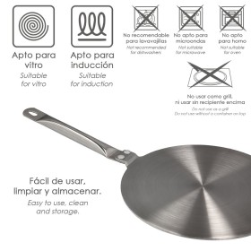 Adaptador Para Inducción / Vitrocerámica Diámetro 19.5 cm. 3 Capas Acero Inoxidable / Aluminio
