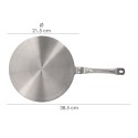 Adaptador Para Inducción / Vitrocerámica Diámetro 21.5 cm. 3 Capas Acero Inoxidable / Aluminio