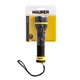 Linterna LED De Mano Goma Antideslizante A Pilas (2 AA) 55 Lúmenes 1 Watt. protección Ip44