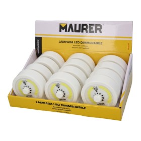 Linterna LED Armario Dimerable A Pilas (3 AAA) 220 Lúmenes Con Imán, Gancho y Adhesivo