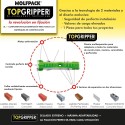 Blíster Tacos Topgripper Bimaterial Con Tornillos Diámetro 6 mm. 30 Piezas Taco Anclaje Universal, Taco Hormigón, Taco Pladur