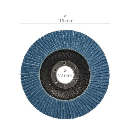 Disco Laminas Lija Circonio 115x22 mm. Grano 120