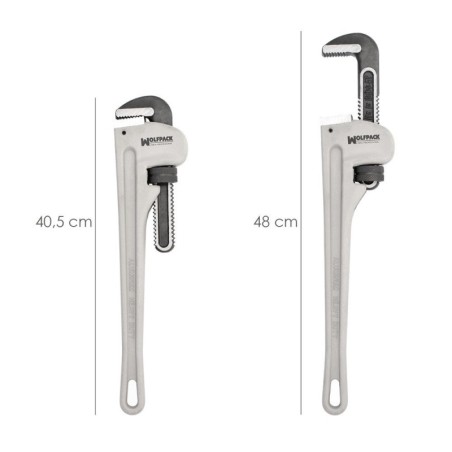 Llave Stillson Heavy Duty Aluminio 18" Llave Para Tubos, Llave Plomería, Llave Para Tuberías, Llave Grifa.
