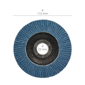 Disco Laminas Lija Circonio 115x22 mm. Grano 80