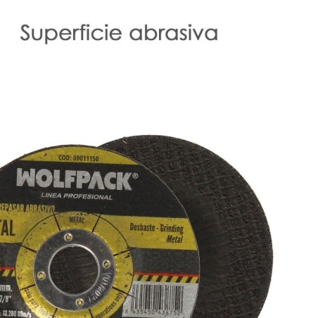 Disco Repasar Abrasivo Diámetro 115 x Diámetro 22 mm. Espesor 6,4 mm. Disco Radial