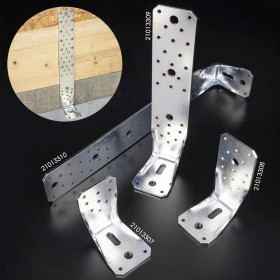 Soporte Para Madera Con Angulo Reforzado 65x88x450 mm. Conector Angular, Escuadra Fijación