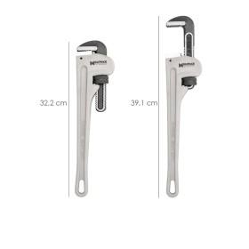 Llave Stillson Heavy Duty Aluminio 14" Llave Para Tubos, Llave Plomería, Llave Para Tuberías, Llave Grifa.