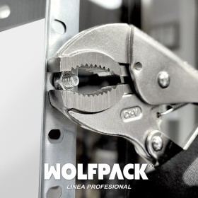 Mordaza WOLFPACK Poligrip Curva 25x250 mm.