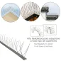 Pincho Anti Palomas / Pájaros 1 Metro Inoxidable Pincho Doble 60 Pinchos. Adaptable a Varias posiciones Pincho Anti Palomas / Pájaros 1 Metro Inoxidable Pincho Doble 60 Pinchos. Adaptable a Varias posiciones