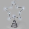 Guirnalda Adorno Luces Navidad Estrella Árbol Navidad Luz Blanco Frio. 10 Leds. Uso Interno protección IP20. 2 Baterías AA