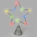 Guirnalda Adorno Luces Navidad Estrella Árbol Navidad Luz Multicolor. 10 Leds. Uso Interno protección IP20. 2 Baterías AA