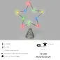 Guirnalda Adorno Luces Navidad Estrella Árbol Navidad Luz Multicolor. 10 Leds. Uso Interno protección IP20. 2 Baterías AA Guirnalda Adorno Luces Navidad Estrella Árbol Navidad Luz Multicolor. 10 Leds. Uso Interno protección IP20. 2 Baterías AA