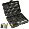 Juego Puntas con Destornillador 1/4" 99 piezas. Con Apartador. Cromo Vanadio, Kit Llave Combinada, Kit Carraca,