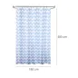Cortina Ducha Tela Rayas Azul 180 x 200 cm. Cortina baño, Cortina Tela Impermeable Con Anillas Cortina Ducha Tela Rayas Azul 180 x 200 cm. Cortina baño, Cortina Tela Impermeable Con Anillas