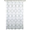 Cortina Ducha Tela Geometría 180 x 200 cm. Cortina baño, Cortina Tela Impermeable Con Anillas