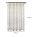 Cortina Ducha Tela Geometría Rosoni 180 x 200 cm. Cortina baño, Cortina Tela Impermeable Con Anillas