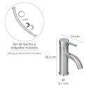 Monomando Lavabo "Dresde" Grifo Baño, Grifo Encimera, Grifo Cocina, Grifo Mezclador. Cartucho Cerámico Diámetro 35 mm.