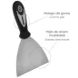 Espátula Acero Inoxidable Ancho 80 mm. Con Mango de Goma Ergonómico, Espátula Pintor, Espátula Masilla, Paletina, Paleta Rascar