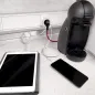 Enchufe / Adaptador Schuko Con 2 Tomas, USB A / C. Potencia Máxima 3680 W. Cargador Móviles, Cargador 2 Tomas Enchufe / Adaptador Schuko Con 2 Tomas, USB A / C. Potencia Máxima 3680 W. Cargador Móviles, Cargador 2 Tomas
