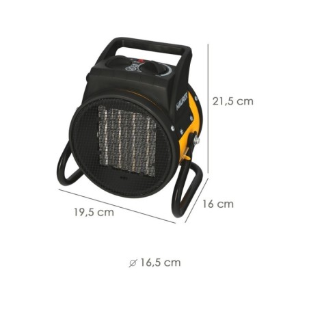 Calefactor Termo ventilador Cerámico Cañón Suelo y Pared 1000 / 2000 Watt. Cañón Aire Caliente, Cañón Calefactor 2 Potencias