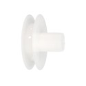 Disco Plástico Compacto Para Persianas. Rodamiento 120x40 mm. Para cintas hasta 20 mm.