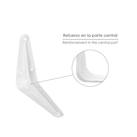 Palomilla WOLFPACK Pintada Blanca 350x400 mm.
