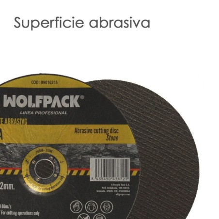 Disco Corte Abrasivo Piedra Diámetro 230 x Diámetro 22 mm. Espesor 3,2 mm. Disco Radial / Amoladora