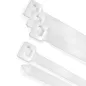 Brida Nylon 100%. Color Blanco / Natural 9,0 x 780 mm. 100 Piezas. Abrazadera Plástico, Organizador Cables, Alta Resistencia