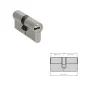 Cilindro Seguridad 30x30 mm. Leva Larga niquelado Con 5 llaves Cilindro Seguridad 30x30 mm. Leva Larga niquelado Con 5 llaves