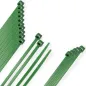 Brida Nylon 100%. Color Verde 2,5 x 100 mm. Bolsa 100 Unidades. Abrazadera Plástico, Organizador Cables, Alta Resistencia