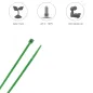 Brida Nylon 100%. Color Verde 2,5 x 100 mm. Bolsa 100 Unidades. Abrazadera Plástico, Organizador Cables, Alta Resistencia