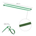 Brida Nylon 100%. Color Verde 4,6 x 390 mm. Bolsa 100 Unidades. Bridas Nylon 100% Verde 4,6x390 mm. (Bolsa 100 Unidades)