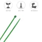 Brida Nylon 100%. Color Verde 4,6 x 390 mm. Bolsa 100 Unidades. Bridas Nylon 100% Verde 4,6x390 mm. (Bolsa 100 Unidades)