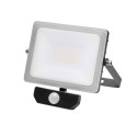 Foco Led Plano 30 Watt. Luz Blanca 4000º K IP 65 2400 Lúmenes Con Sensor de Presencia