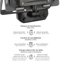 Foco Led Plano 30 Watt. Luz Blanca 4000º K IP 65 2400 Lúmenes Con Sensor de Presencia