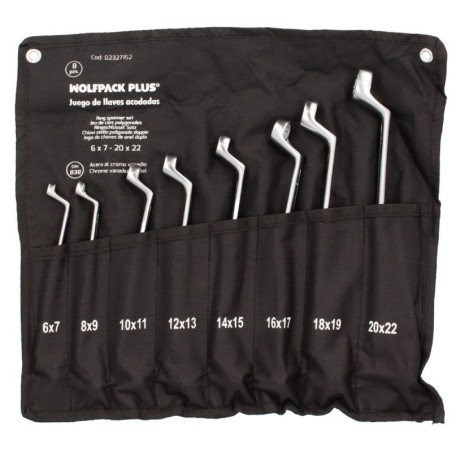 Juego Llaves Acodadas WOLFPACK Plus 8 Piezas