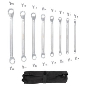 Juego Llaves Acodadas WOLFPACK Plus 8 Piezas