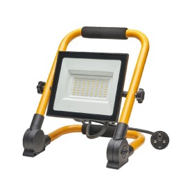 Foco Led Plano 30 Watt. Luz Blanca 4000º K IP 65 2400 Lúmenes Con Asa de Transporte, Proyector Led Con Asa, Foco Led Trabajo