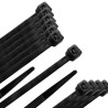 Brida Nylon 100%. Color Negro 3,5 x 200 mm. Bolsa 100 unidades. Abrazadera Plástico, Organizador Cables, Alta Resistencia