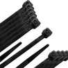 Brida Nylon 100%. Color Negro 4,5 x 200 mm. Bolsa 100 unidades. Abrazadera Plástico, Organizador Cables, Alta Resistencia