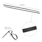 Brida Nylon 100%. Color Negro 4,5 x 200 mm. Bolsa 100 unidades. Abrazadera Plástico, Organizador Cables, Alta Resistencia Brida Nylon 100%. Color Negro 4,5 x 200 mm. Bolsa 100 unidades. Abrazadera Plástico, Organizador Cables, Alta Resistencia