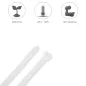 Brida Nylon 100%. Color Blanco / Natural 3,5 x 200 mm. 100 Piezas. Abrazadera Plástico, Organizador Cables, Alta Resistencia Brida Nylon 100%. Color Blanco / Natural 3,5 x 200 mm. 100 Piezas. Abrazadera Plástico, Organizador Cables, Alta Resistencia