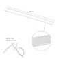 Brida Nylon 100%. Color Blanco / Natural 4,5 x 200 mm. 100 Piezas. Abrazadera Plástico, Organizador Cables, Alta Resistencia