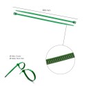 Brida Nylon 100%. Color Verde 3,6 x 200 mm. Bolsa 100 Unidades. Abrazadera Plástico, Organizador Cables, Alta Resistencia