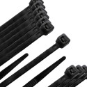 Brida Nylon 100%. Color Negro 9,0 x 780 mm. Bolsa 100 unidades. Abrazadera Plástico, Organizador Cables, Alta Resistencia