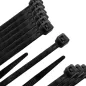 Brida Nylon 100%. Color Negro 9,0 x 780 mm. Bolsa 100 unidades. Abrazadera Plástico, Organizador Cables, Alta Resistencia