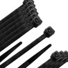 Brida Nylon 100%. Color Negro 9,0 x 780 mm. Bolsa 100 unidades. Abrazadera Plástico, Organizador Cables, Alta Resistencia