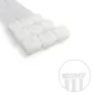 Brida Nylon 100%. Color Blanco / Natural 2,5 x 100 mm. 100 Piezas. Abrazadera Plástico, Organizador Cables, Alta Resistencia