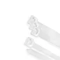 Brida Nylon 100%. Color Blanco / Natural 2,5 x 200 mm. 100 Piezas. Abrazadera Plástico, Organizador Cables, Alta Resistencia