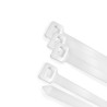 Brida Nylon 100%. Color Blanco / Natural 3,5 x 280 mm. 100 Piezas. Abrazadera Plástico, Organizador Cables, Alta Resistencia